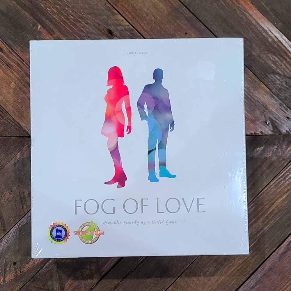 Fog of Love Romantic comedy as a boad game. Male and female cover.
